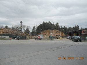 Mise à jour Projet de réfection des installations douanières canadiennes de Lansdowne – Vue aérienne / Excavation 1er mai 2015