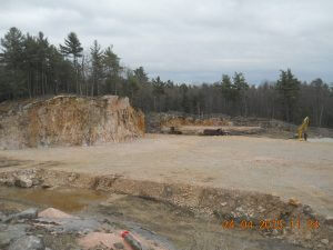 Mise à jour Projet de réfection des installations douanières canadiennes de Lansdowne – Vue aérienne / Excavation 1er mai 2015