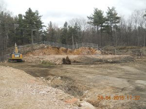 Mise à jour Projet de réfection des installations douanières canadiennes de Lansdowne – Vue aérienne / Excavation 1er mai 2015