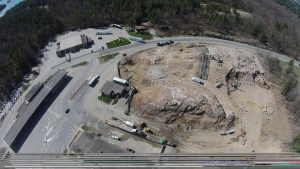 Mise à jour Projet de réfection des installations douanières canadiennes de Lansdowne – Dynamitage du roc / Excavation 2 mai 2015