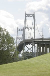 Pont du chenal sud entre l’île de Cornwall et Massena (NY)